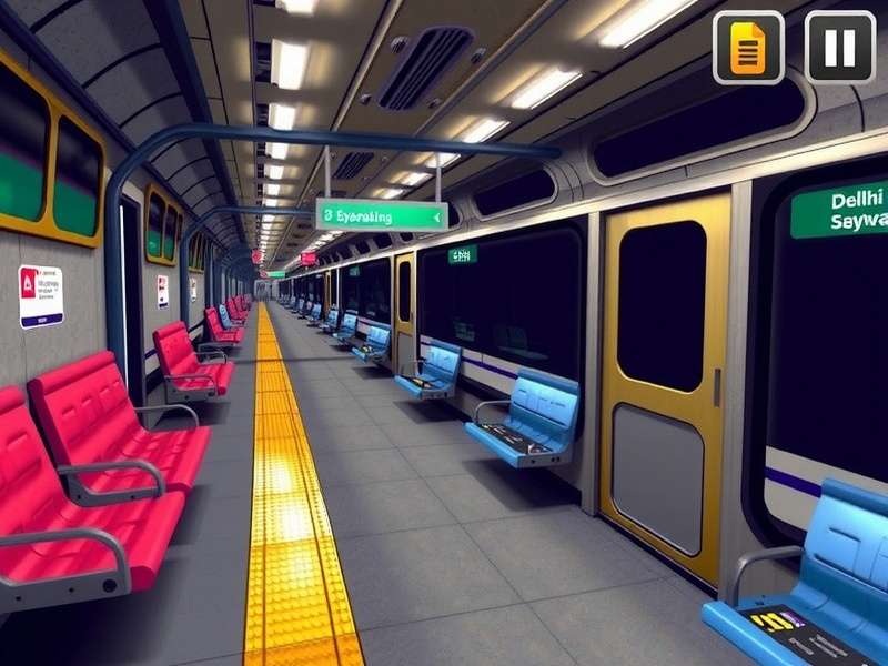 Delhi Metro Map in Delhi Subway Explorer Game